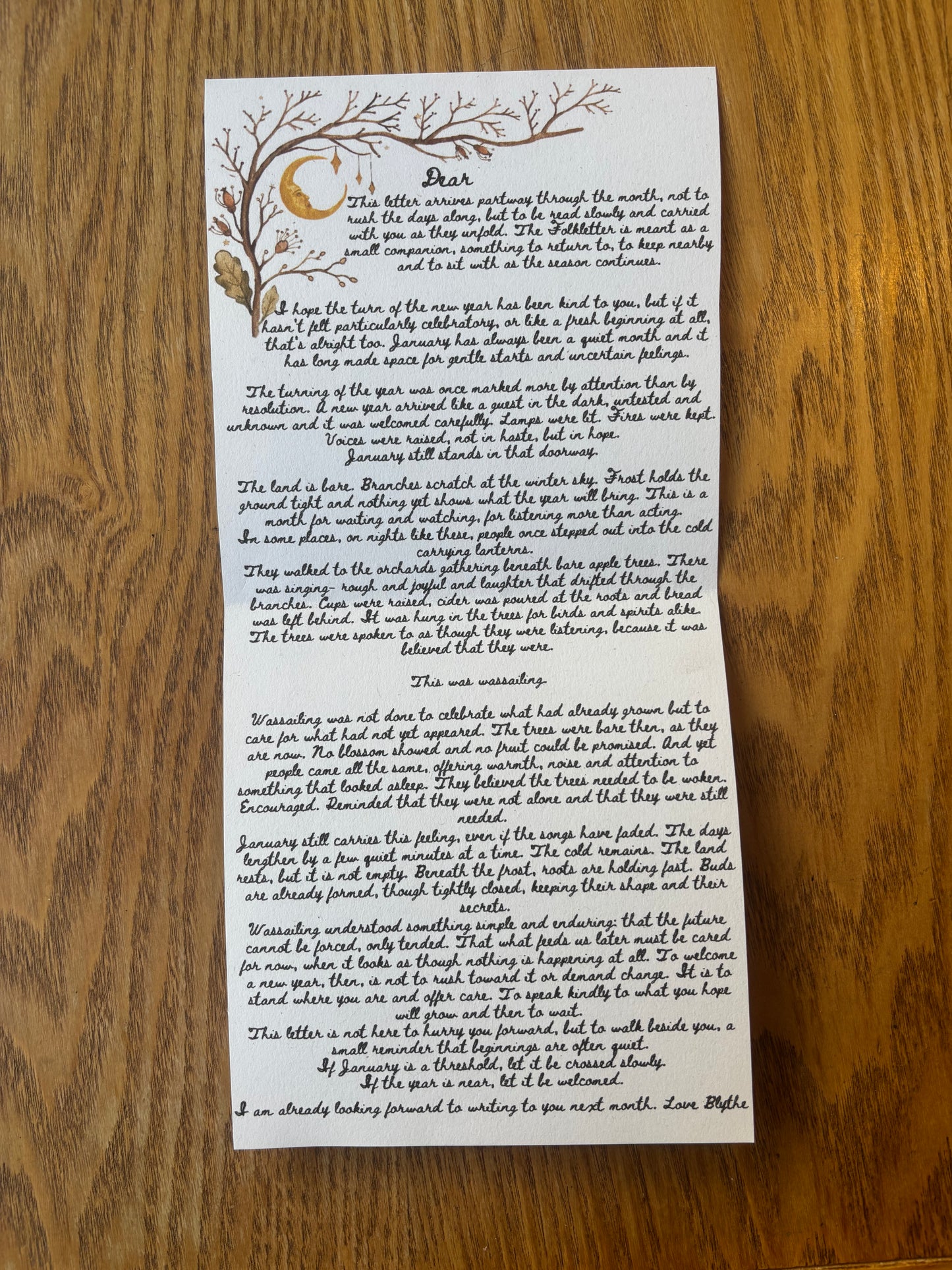 (Past edition) January edition of The Folkletter